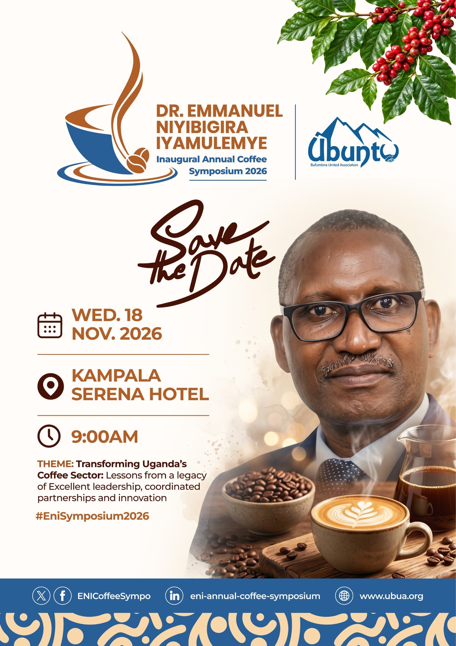 Dr Emmanuel Niyibigira Iyamulemye Inaugural Annual Coffee Symposium